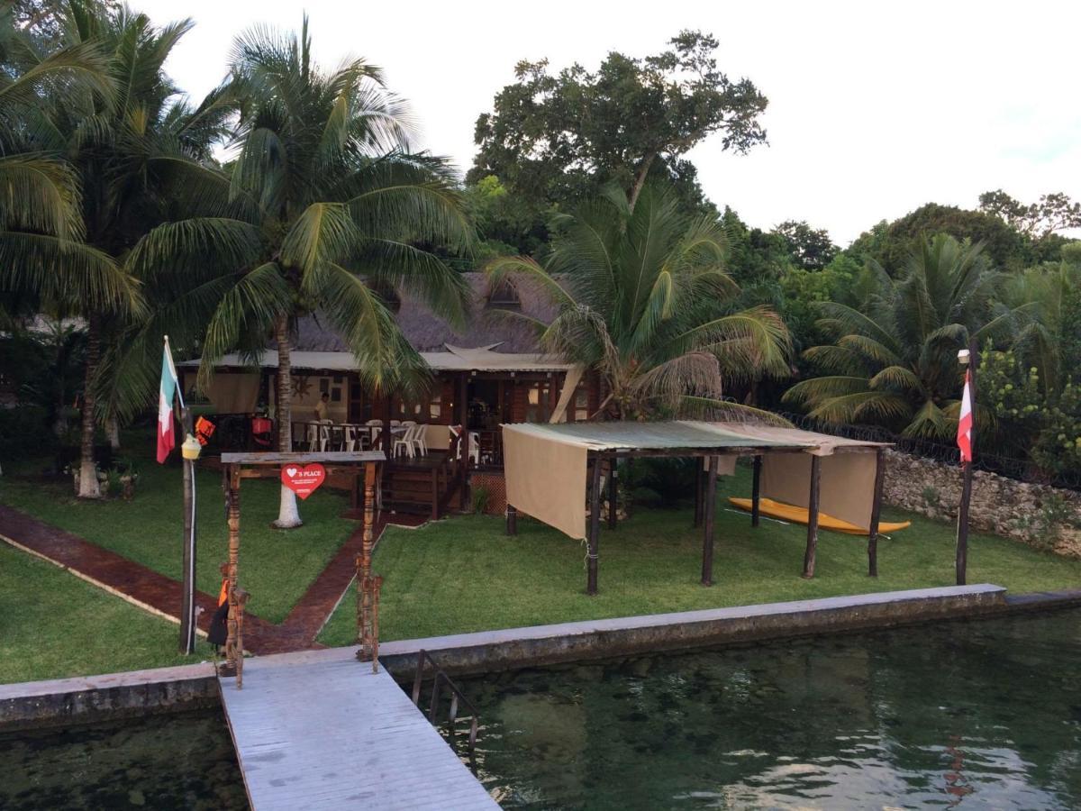 Coras Place Bacalar Lagoon Front Kültér fotó