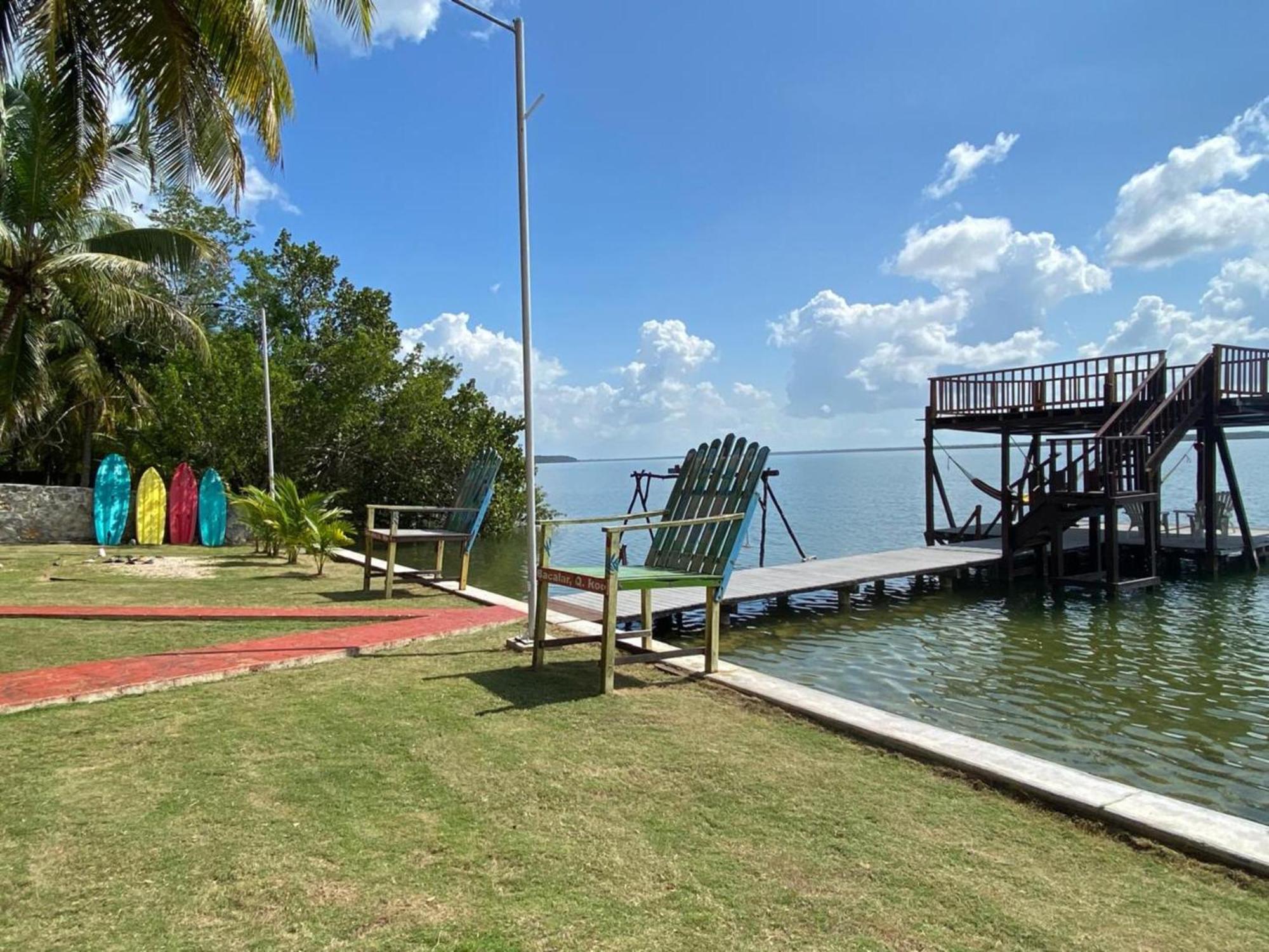Coras Place Bacalar Lagoon Front Kültér fotó
