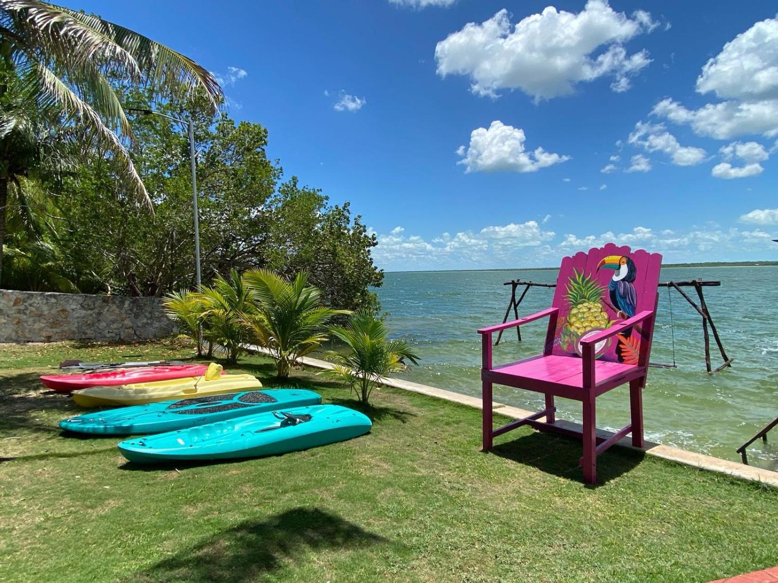 Coras Place Bacalar Lagoon Front Kültér fotó
